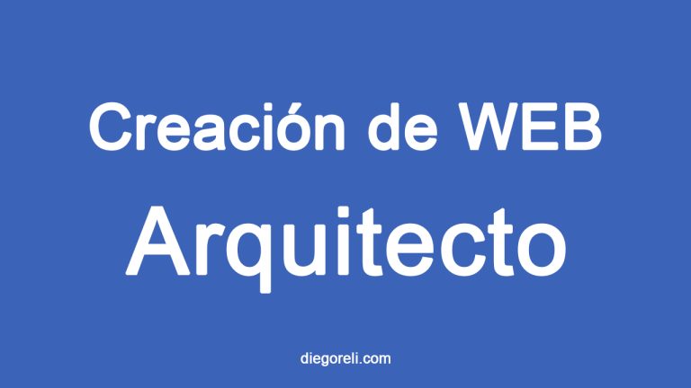 Crear una página Web para Arquitecto