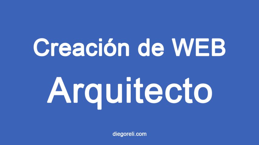 Crear una página Web para Arquitecto
