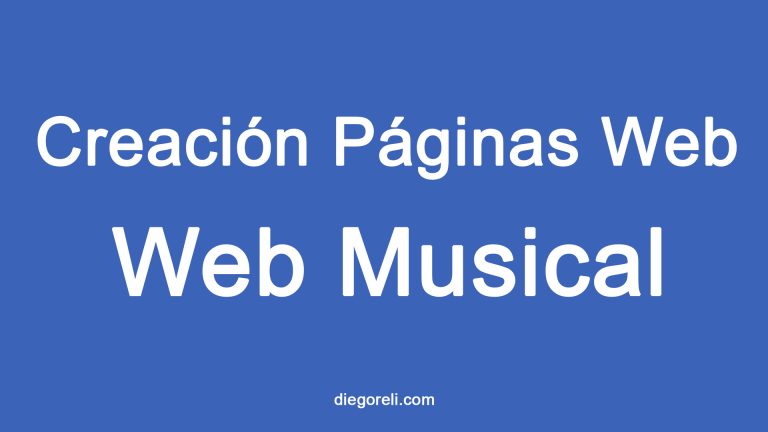 Crear una pagina Web para Cantante o grupo de Musica