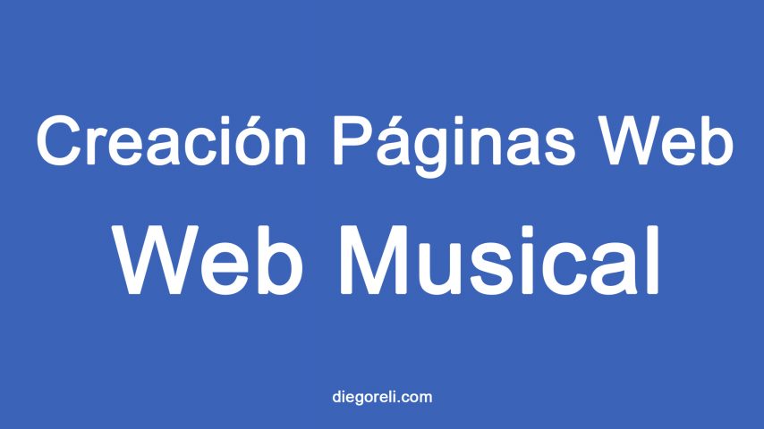Crear una pagina Web para Cantante o grupo de Musica