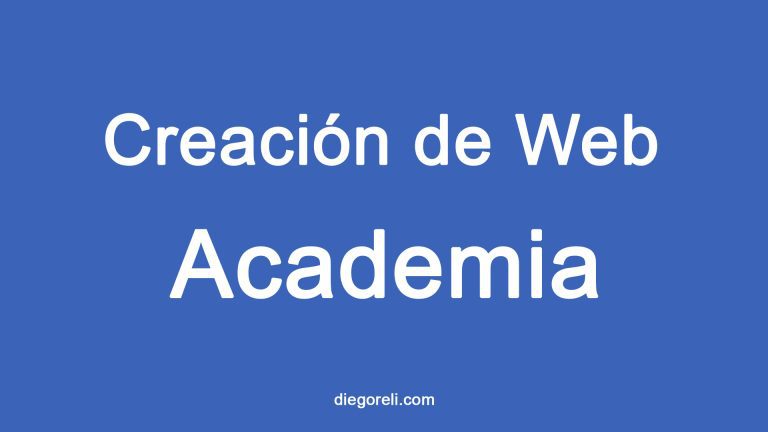 pagina web para academia online