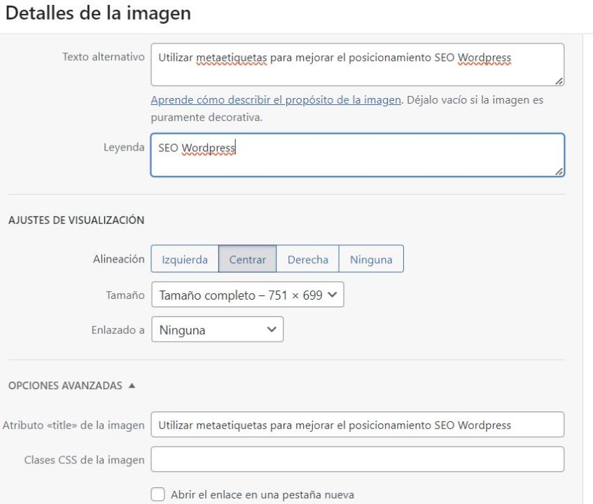 Optimizar las imágenes y su etiquetado Posicionamiento WEB WordPress