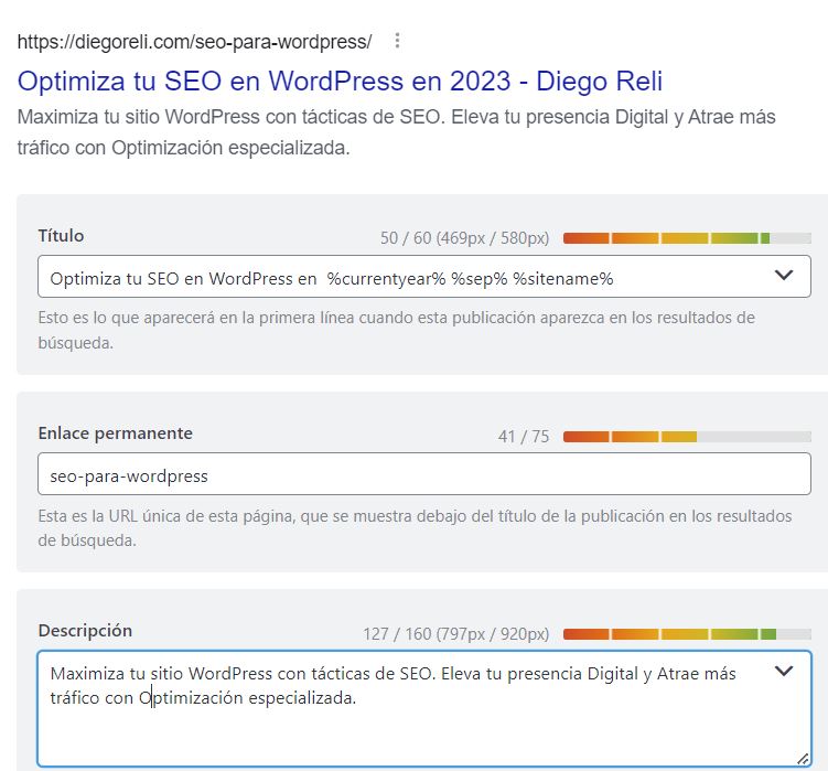 Utilizar metaetiquetas para mejorar el posicionamiento SEO WordPress
